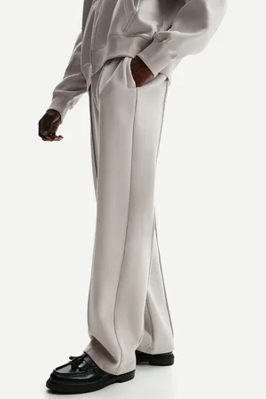 Bershka Pantaloni Wide Leg Felpa Uomo M