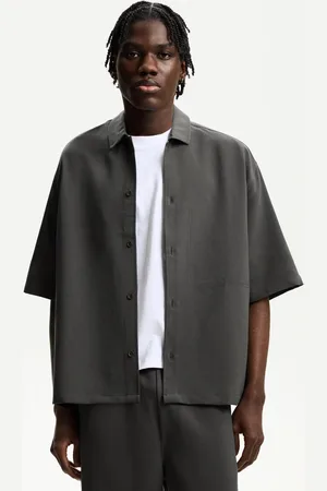 Bershka Camicia A Maniche Corte Boxy Tailored Fit Uomo L