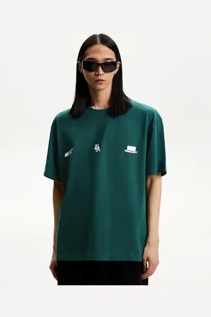 Bershka Maglietta Maniche Corte Stampa Uomo S