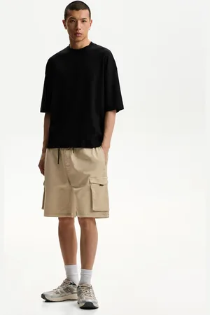 Bershka Bermuda Jogger Modello Militare Uomo S