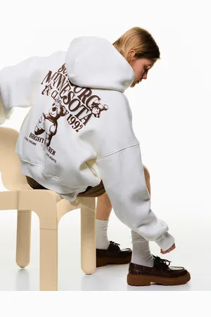 Bershka Felpa Cappuccio Stampa Donna 10-12