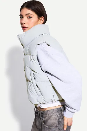 Bershka Gilet Cropped Imbottito Donna M
