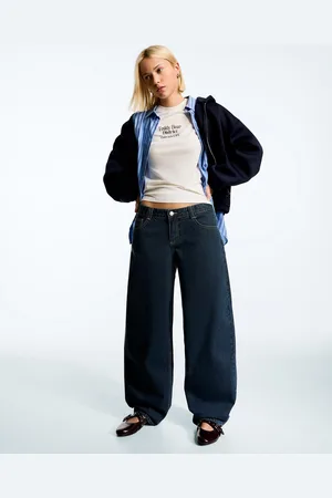 Bershka Jeans Baggy Barrel Donna 36 (Eu 32)