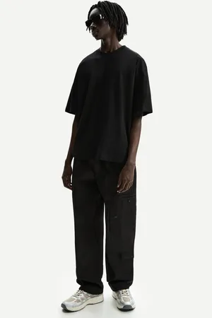 Bershka Pantaloni Wide Leg Multicargo Uomo S