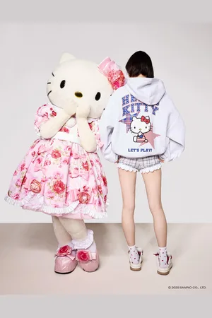 Bershka Felpa Hello Kitty Con Cappuccio Donna Xs