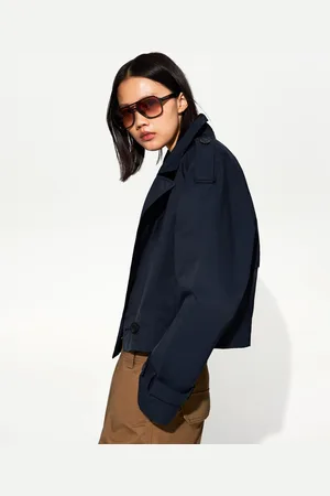 Bershka Giacca Corta Stile Trench Donna Xs