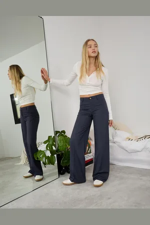 Bershka Pantaloni Wide Leg Donna 48 (Eu 44)