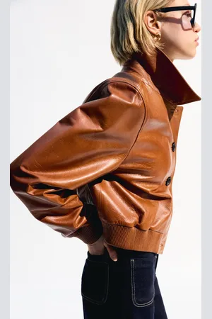 Bershka Giubbotto In Pelle Donna S