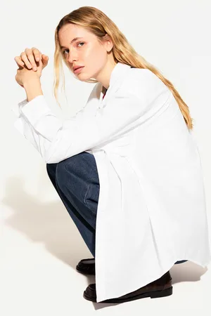 Bershka Camicia Oversize In Popeline Donna Xl