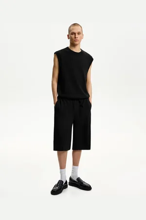 Bershka Bermuda Jogger Baggy Tailored Fit Uomo L