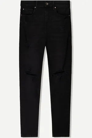Bershka Jeans Carrot Fit Strappati Uomo 48 (Eu 42)