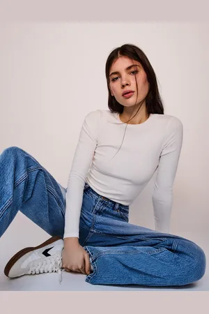 Bershka Jeans Mom High Rise Comfort Donna 46 (Eu 42)