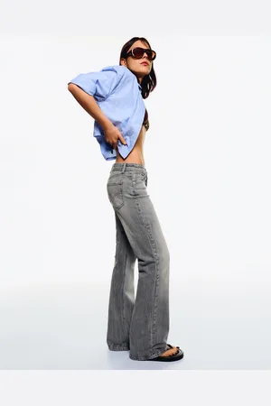 Bershka Jeans Bootcut Low Waist Donna 42 (Eu 38)