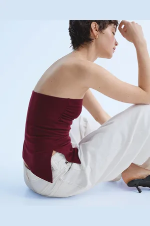 Bershka Top A Fascia Con Arricciature Donna L