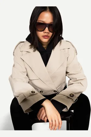 Bershka Giacca Corta Stile Trench Donna L