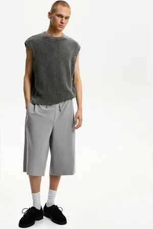 Bershka Bermuda Jogger Baggy Tailored Fit Uomo Xl