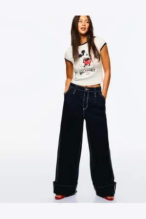 Bershka Maglietta Topolino A Maniche Corte Donna L