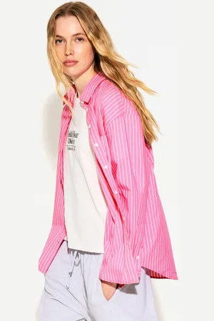 Bershka Camicia Oversize In Popeline Donna M