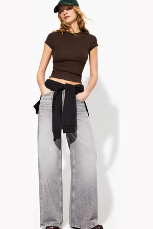 Bershka Maglietta A Maniche Corte Con Collo Rotondo Donna Xs