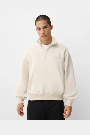 Bershka Maglia Con Cerniera E Stampa Uomo Xl