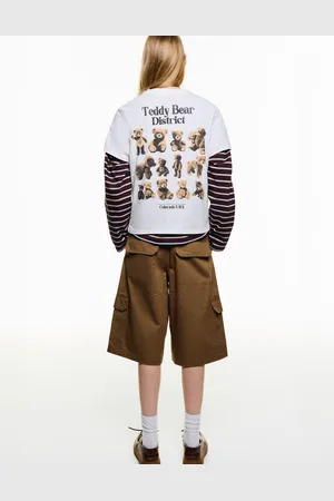 Bershka Maglietta A Maniche Corte Donna L