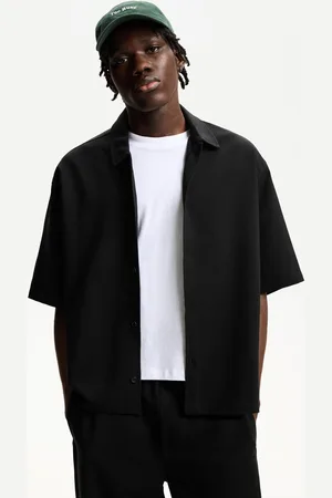 Bershka Camicia A Maniche Corte Boxy Tailored Fit Uomo Xs