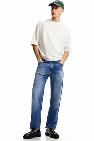 Bershka Jeans Anni 90 Con Gamba Dritta Uomo 42 (Eu 36)