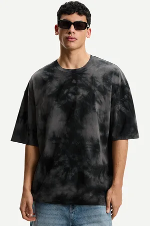 Bershka Maglietta A Maniche Corte Oversize Tie-Dye Uomo S