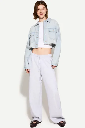 Bershka Giubbotto Denim Cropped Donna 10-12