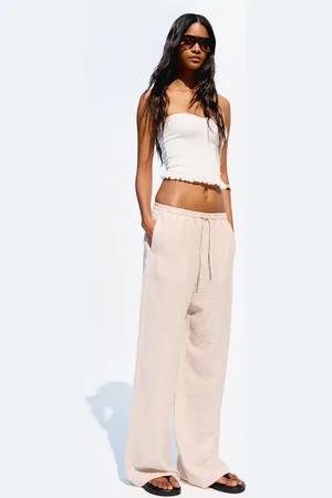 Bershka Pantaloni Semplici Righe Donna Xxs