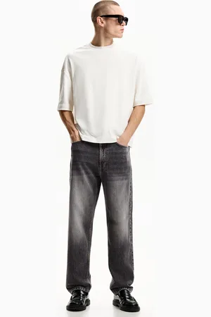 Bershka Jeans Anni 90 Con Gamba Dritta Uomo 44 (Eu 38)
