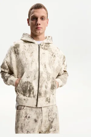 Bershka Felpa Cerniera Stampa Uomo L