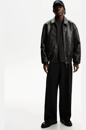 Bershka Pantaloni Tailored Fit Super Baggy Uomo 42 (Eu 36)