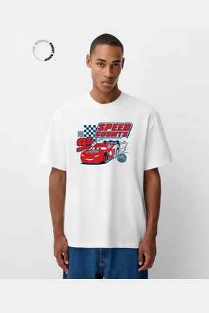 Bershka Maglietta Cars Wearable Art A Maniche Corte Uomo Xl