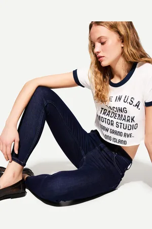 Bershka Jeans Skinny Fit Super High Waist Donna 40 (Eu 36)
