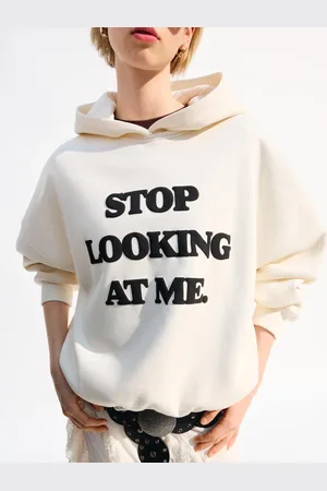 Bershka Felpa Cappuccio Stampa Donna L