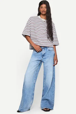 Bershka Maglietta Maniche Corte Boxy Donna Xl