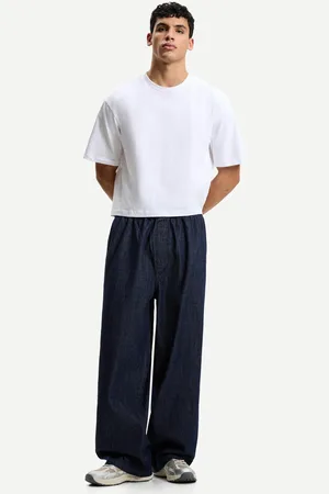 Bershka Jeans Baggy Tipo Pantaloni Tuta Uomo S
