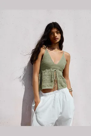 Bershka Top In Crochet Donna M