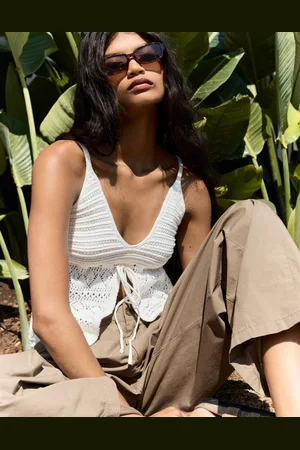 Bershka Top In Crochet Donna S