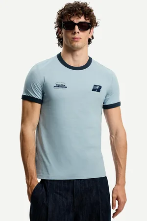 Bershka Maglietta Maniche Corte Coste A Contrasto Uomo S