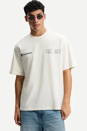 Bershka Maglietta A Maniche Corte Con Stampa Uomo L