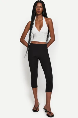 Bershka Top Halter Arricciato Donna L