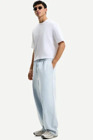 Bershka Jeans Baggy Tipo Pantaloni Tuta Uomo Xs