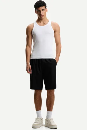 Bershka Bermuda Loose Jogger In Misto Lino Uomo Xs