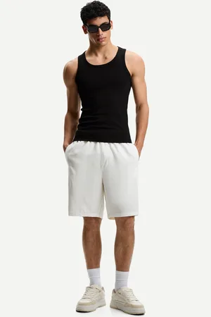 Bershka Bermuda Loose Jogger In Misto Lino Uomo Xl