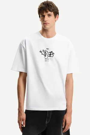 Bershka Maglietta A Maniche Corte Con Stampa Uomo L