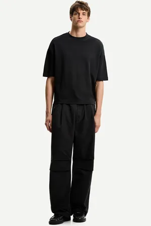 Bershka Pantaloni Super Baggy Parachute Uomo S