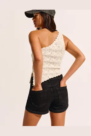 Bershka Shorts Denim Roll Up Donna 38 (Eu 34)