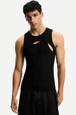 Bershka Canotta Cut-Out Uomo Xs